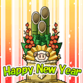 Rupie Kadomatsu Sheep Happy New Year